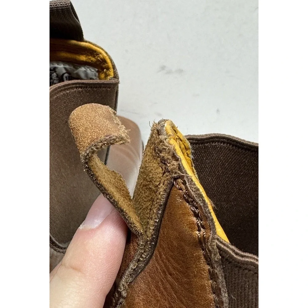 Chippewa Renegade Chelsea Boots Mens 13‎ Brown Leather Vibram Slip On Square Toe